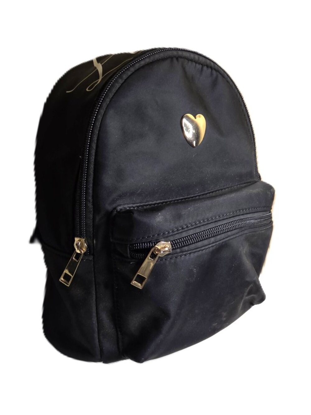 LD Black Backpack Love Heart Purse Tote Bag Luggage